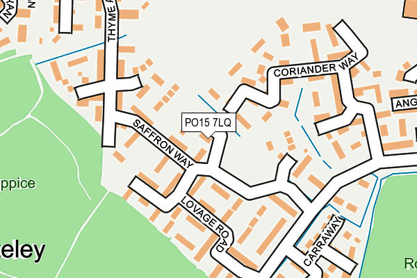 PO15 7LQ map - OS OpenMap – Local (Ordnance Survey)