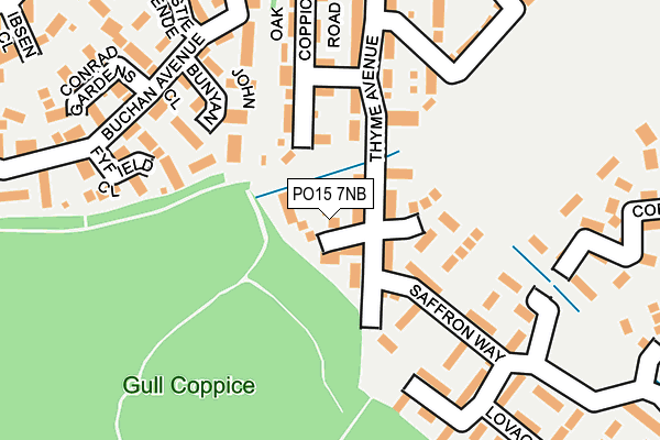 PO15 7NB map - OS OpenMap – Local (Ordnance Survey)