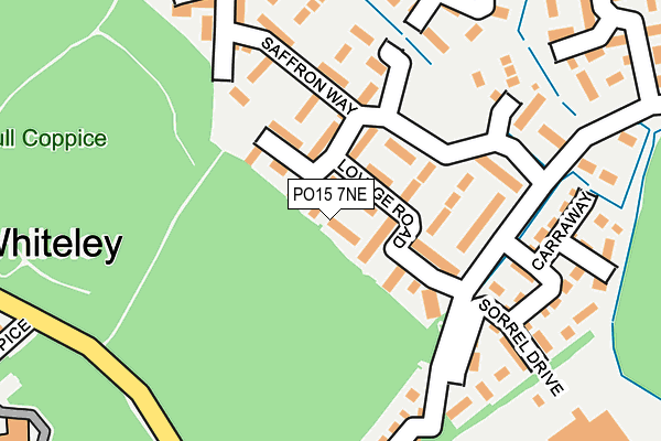 PO15 7NE map - OS OpenMap – Local (Ordnance Survey)