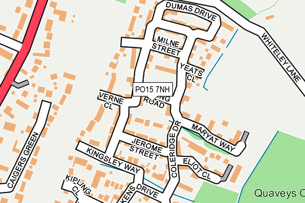 PO15 7NH map - OS OpenMap – Local (Ordnance Survey)