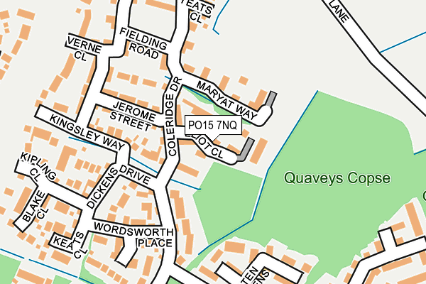 PO15 7NQ map - OS OpenMap – Local (Ordnance Survey)
