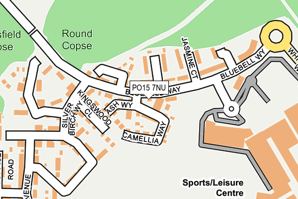 PO15 7NU map - OS OpenMap – Local (Ordnance Survey)