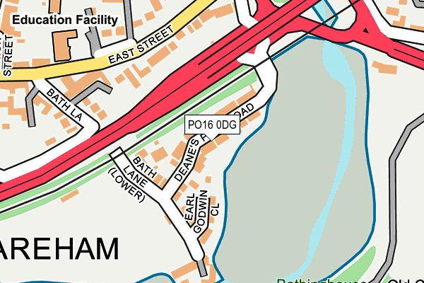 PO16 0DG map - OS OpenMap – Local (Ordnance Survey)