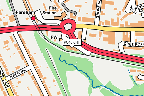 PO16 0HT map - OS OpenMap – Local (Ordnance Survey)