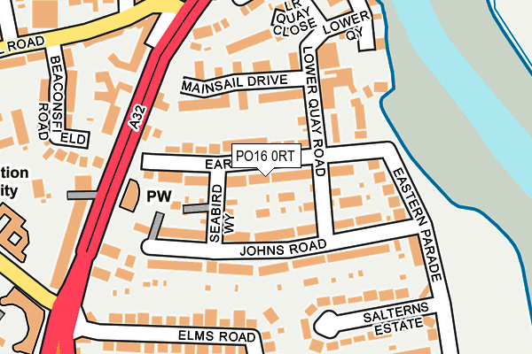 PO16 0RT map - OS OpenMap – Local (Ordnance Survey)