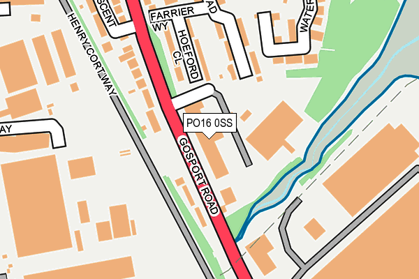 PO16 0SS map - OS OpenMap – Local (Ordnance Survey)