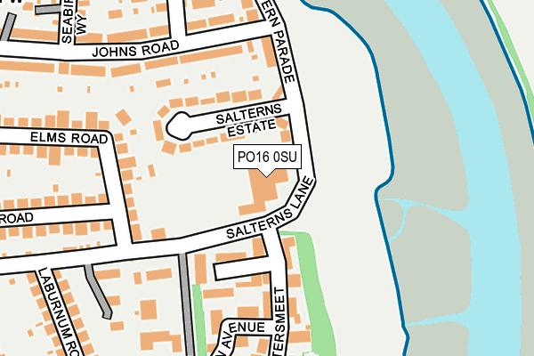 PO16 0SU map - OS OpenMap – Local (Ordnance Survey)