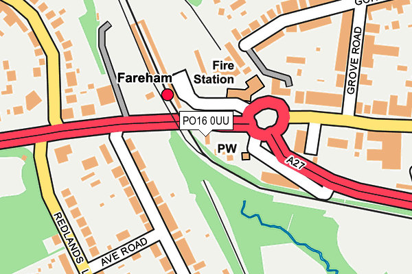 PO16 0UU map - OS OpenMap – Local (Ordnance Survey)