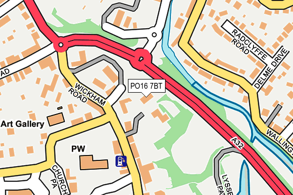 PO16 7BT map - OS OpenMap – Local (Ordnance Survey)