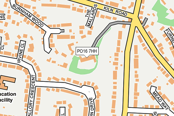 PO16 7HH map - OS OpenMap – Local (Ordnance Survey)