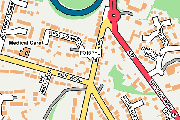 PO16 7HL map - OS OpenMap – Local (Ordnance Survey)