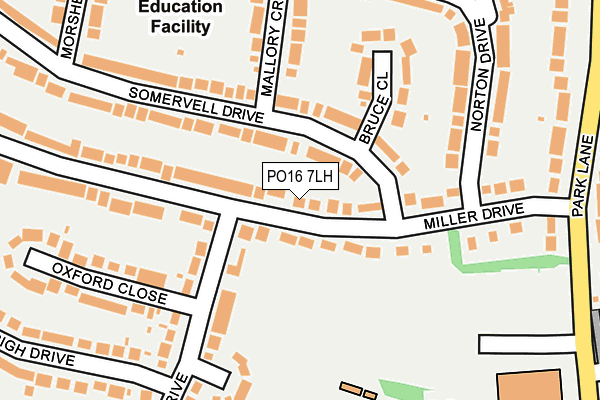 PO16 7LH map - OS OpenMap – Local (Ordnance Survey)