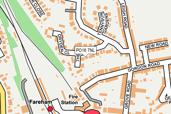 PO16 7NL map - OS OpenMap – Local (Ordnance Survey)
