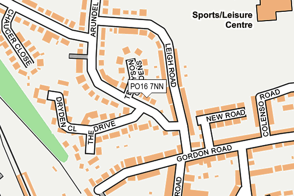 PO16 7NN map - OS OpenMap – Local (Ordnance Survey)