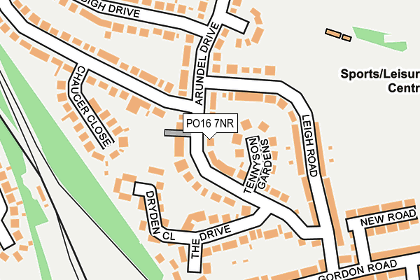 PO16 7NR map - OS OpenMap – Local (Ordnance Survey)