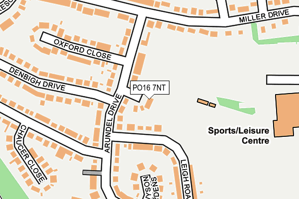 PO16 7NT map - OS OpenMap – Local (Ordnance Survey)