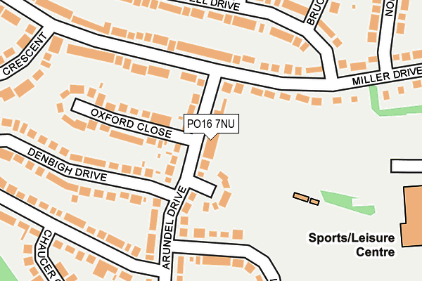 PO16 7NU map - OS OpenMap – Local (Ordnance Survey)