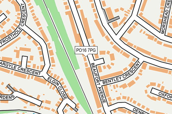 PO16 7PG map - OS OpenMap – Local (Ordnance Survey)
