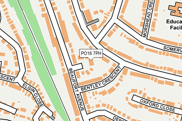 PO16 7PH map - OS OpenMap – Local (Ordnance Survey)