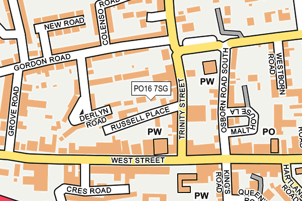 PO16 7SG map - OS OpenMap – Local (Ordnance Survey)