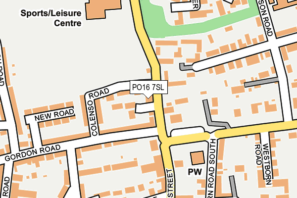 PO16 7SL map - OS OpenMap – Local (Ordnance Survey)