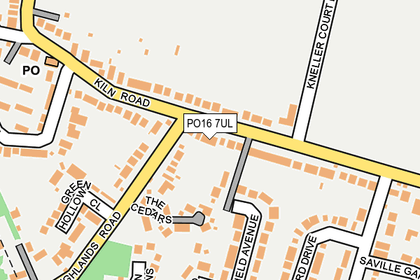 PO16 7UL map - OS OpenMap – Local (Ordnance Survey)