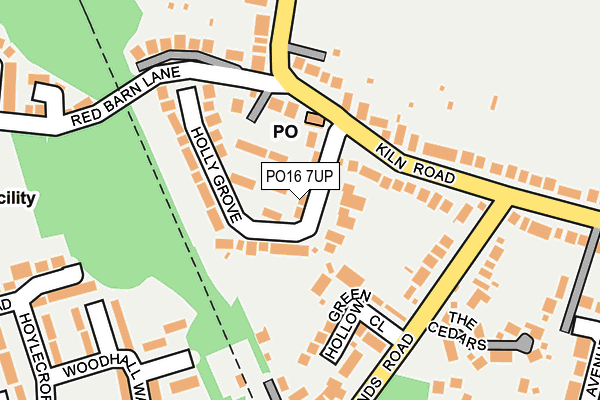 PO16 7UP map - OS OpenMap – Local (Ordnance Survey)