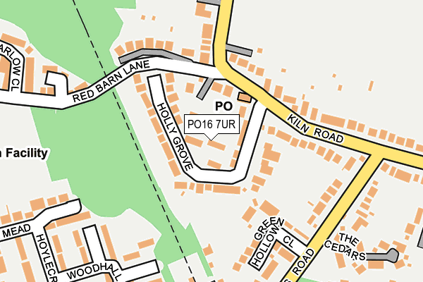 PO16 7UR map - OS OpenMap – Local (Ordnance Survey)