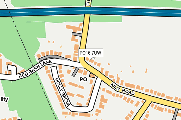 PO16 7UW map - OS OpenMap – Local (Ordnance Survey)