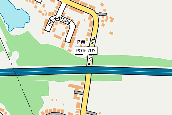 PO16 7UY map - OS OpenMap – Local (Ordnance Survey)
