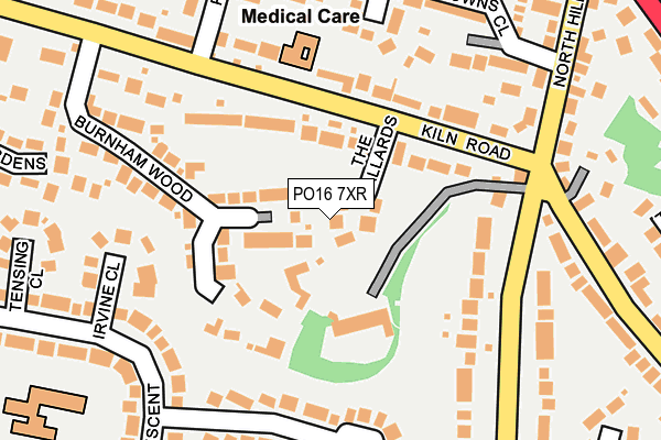 PO16 7XR map - OS OpenMap – Local (Ordnance Survey)