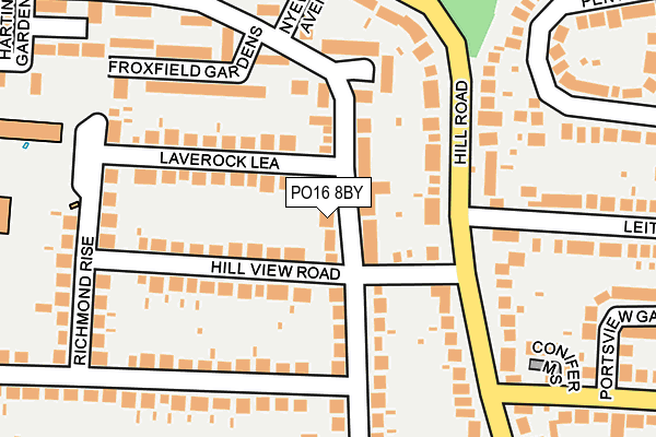 PO16 8BY map - OS OpenMap – Local (Ordnance Survey)