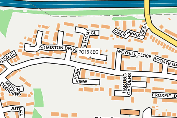 PO16 8EG map - OS OpenMap – Local (Ordnance Survey)