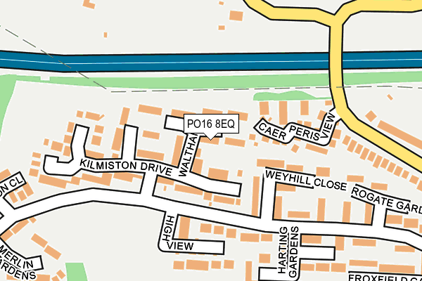 PO16 8EQ map - OS OpenMap – Local (Ordnance Survey)