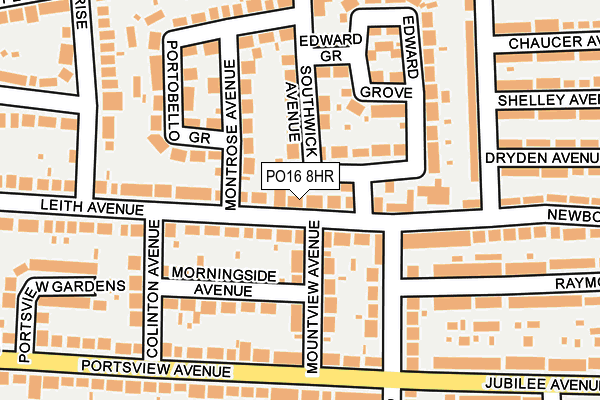 PO16 8HR map - OS OpenMap – Local (Ordnance Survey)