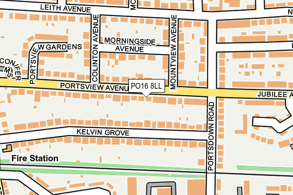 PO16 8LL map - OS OpenMap – Local (Ordnance Survey)