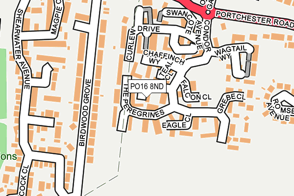 PO16 8ND map - OS OpenMap – Local (Ordnance Survey)