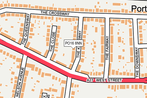 PO16 8NN map - OS OpenMap – Local (Ordnance Survey)