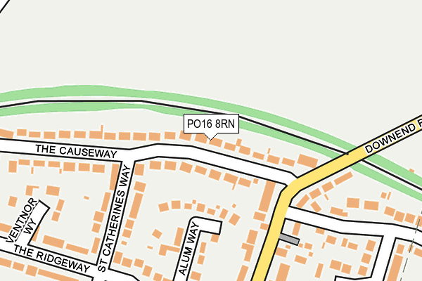 PO16 8RN map - OS OpenMap – Local (Ordnance Survey)