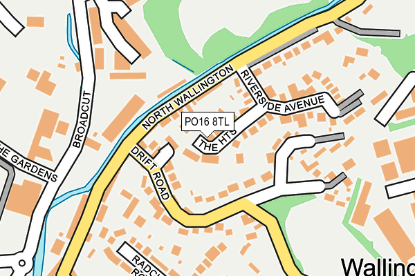 PO16 8TL map - OS OpenMap – Local (Ordnance Survey)