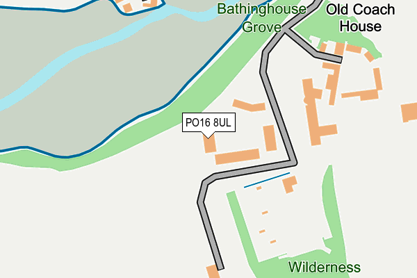 PO16 8UL map - OS OpenMap – Local (Ordnance Survey)