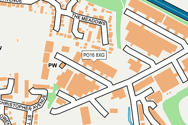 PO16 8XG map - OS OpenMap – Local (Ordnance Survey)