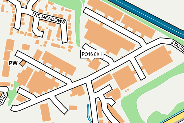 PO16 8XH map - OS OpenMap – Local (Ordnance Survey)