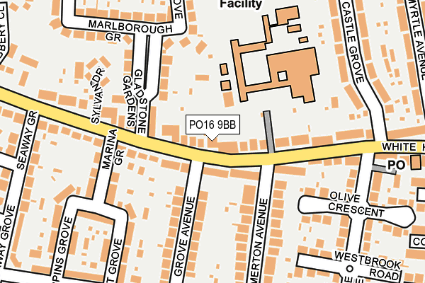 PO16 9BB map - OS OpenMap – Local (Ordnance Survey)