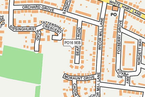 PO16 9EB map - OS OpenMap – Local (Ordnance Survey)