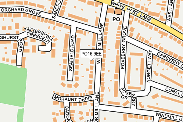 PO16 9EE map - OS OpenMap – Local (Ordnance Survey)