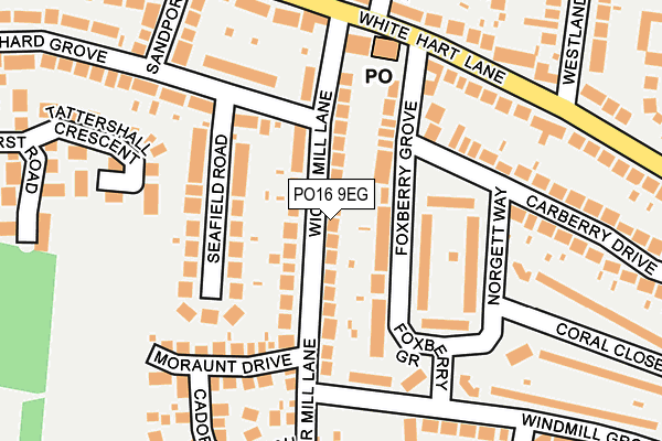 PO16 9EG map - OS OpenMap – Local (Ordnance Survey)