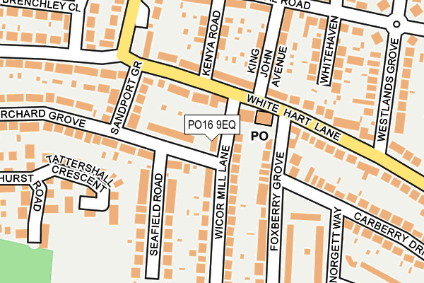 PO16 9EQ map - OS OpenMap – Local (Ordnance Survey)