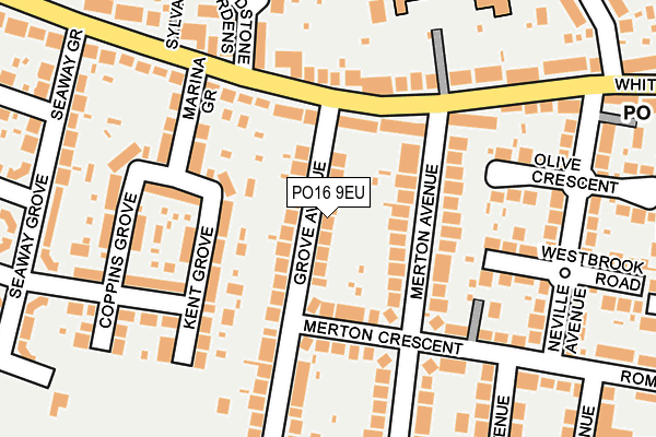 PO16 9EU map - OS OpenMap – Local (Ordnance Survey)