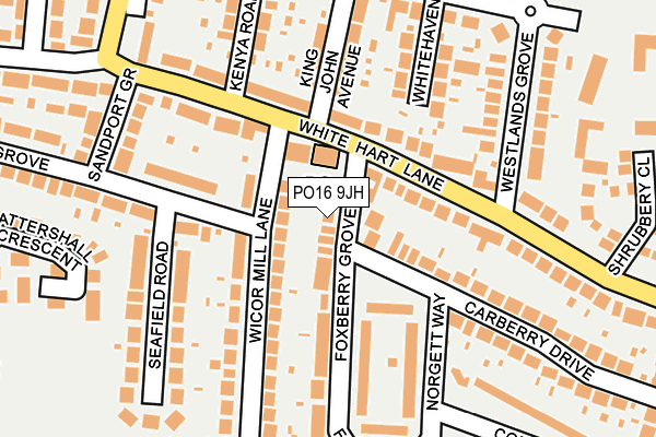 PO16 9JH map - OS OpenMap – Local (Ordnance Survey)